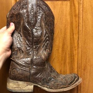 Corral west inlay square toe boots